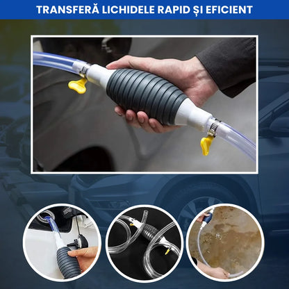 Pompa Manuală pentru Transfer Rapid de Lichide (Combustibil, Apă, Vin Etc.)
