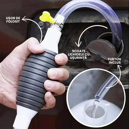 Pompa Manuală pentru Transfer Rapid de Lichide (Combustibil, Apă, Vin Etc.)