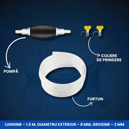 Pompa Manuală pentru Transfer Rapid de Lichide (Combustibil, Apă, Vin Etc.)